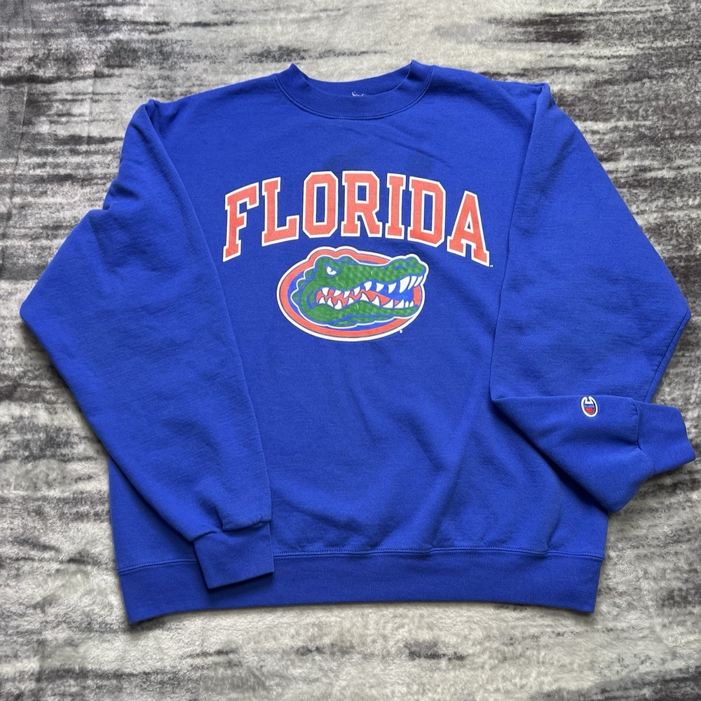 Vintage Champion University of Florida Gators Blue Crewneck Sweatshirt XL